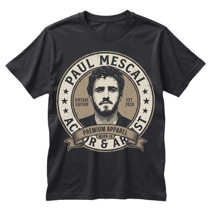 Paul Mescal Vintage Retro Bootleg Graphic Aesthetic Movie Star Fan Gift Top for Men Women Unisex TShirt