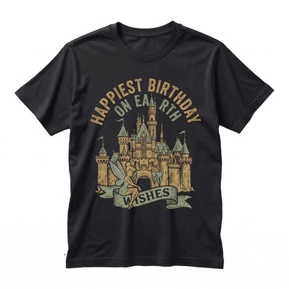 Magical Castle Pixie Fairy Birthday Girl Matching Family Theme Park Trip 2026 Unisex TShirt