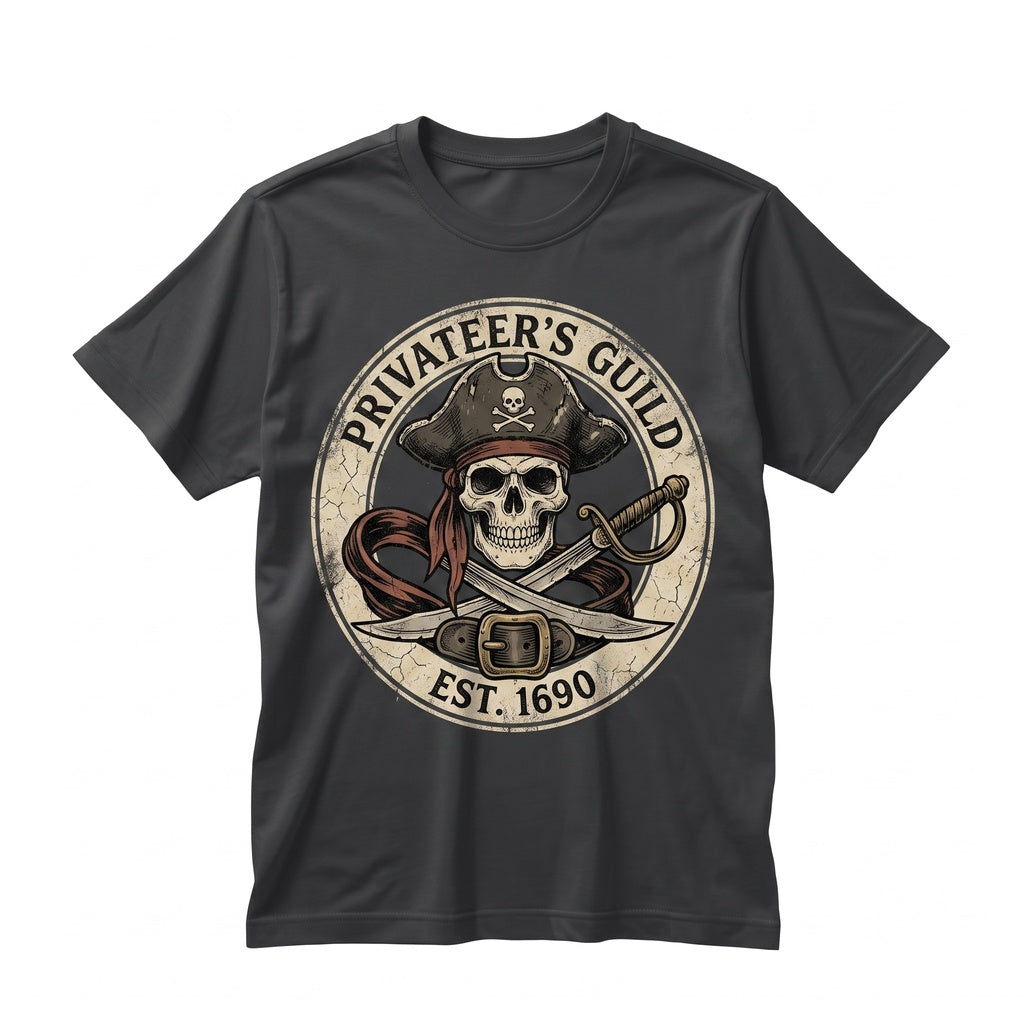 Funny Pirate Buccaneer Captain Costume Halloween Cruise Birthday Party Novelty Gift Adult Unisex TShirt