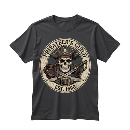 Funny Pirate Buccaneer Captain Costume Halloween Cruise Birthday Party Novelty Gift Adult Unisex TShirt