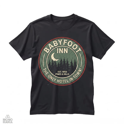 The Foot Inn Motel Only Lodging in Town Search Party Dory Seif Graphic Cotton Crewneck Apparel Unisex TShirt