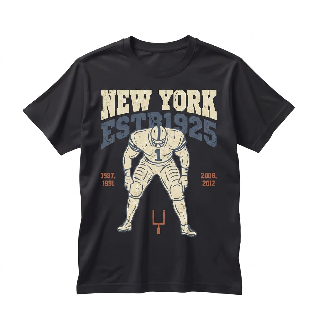 Retro 90s New York Football Vintage Game Day Graphic Sports Apparel Unisex TShirt