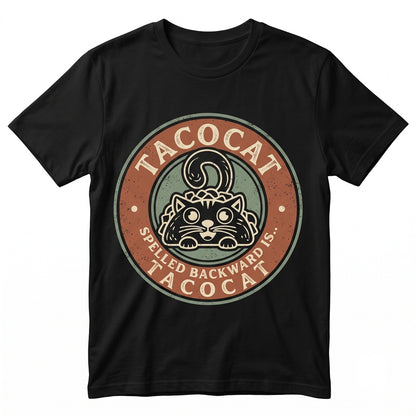 Tacocat Spelled Backward Is A Palindrome Cute Funny Kitty Foodie Birthday Gift Unisex TShirt