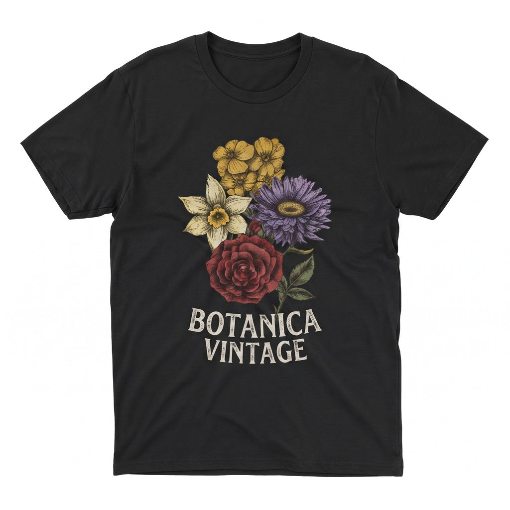 Personalized Birth Flower Botanical Plant Mom Custom Apparel Unisex TShirt