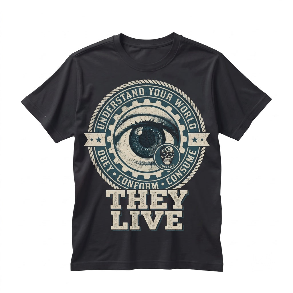 They Live John Carpenter Classic Cult Movie Alien SciFi Horror Apparel Unisex TShirt