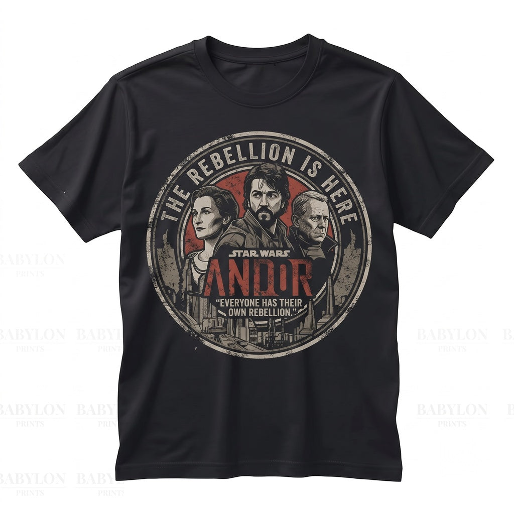 Vintage Cassian Rebel Sci-Fi Series Graphic Merch Mon Mothma Fan Apparel Unisex TShirt
