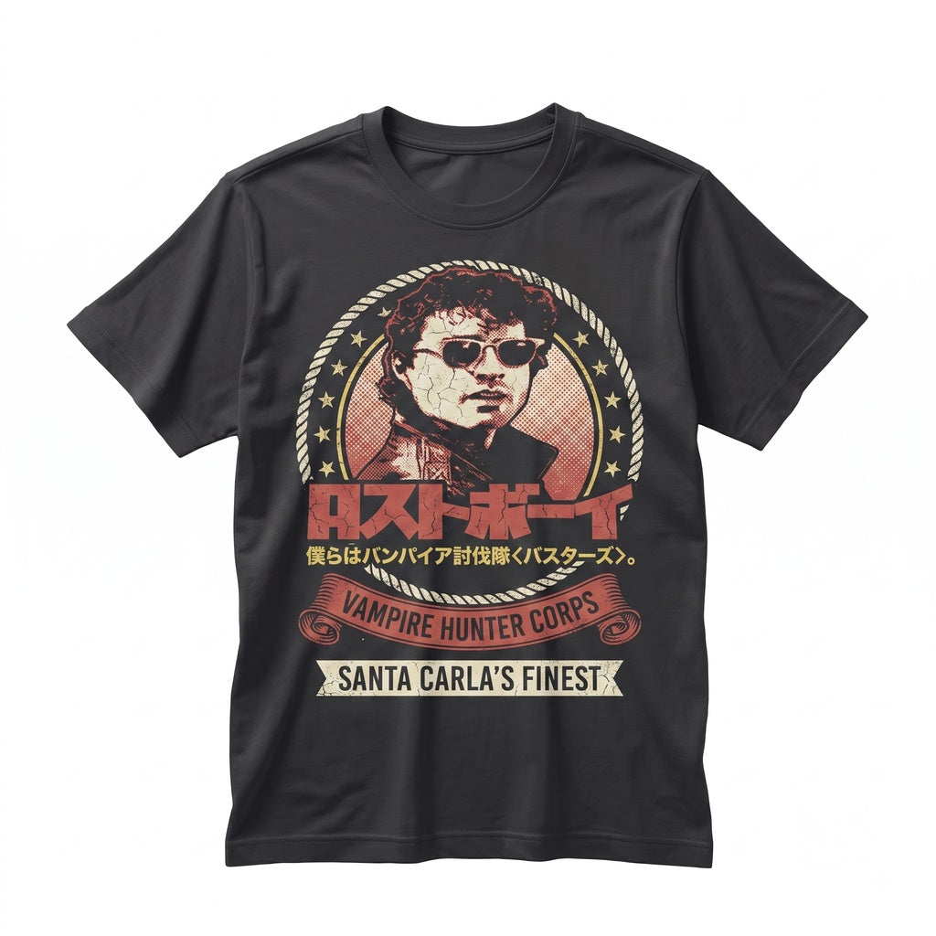 Vintage 80s Horror Movie Cult Vampire Japanese Aesthetic Graphic Top Unisex TShirt