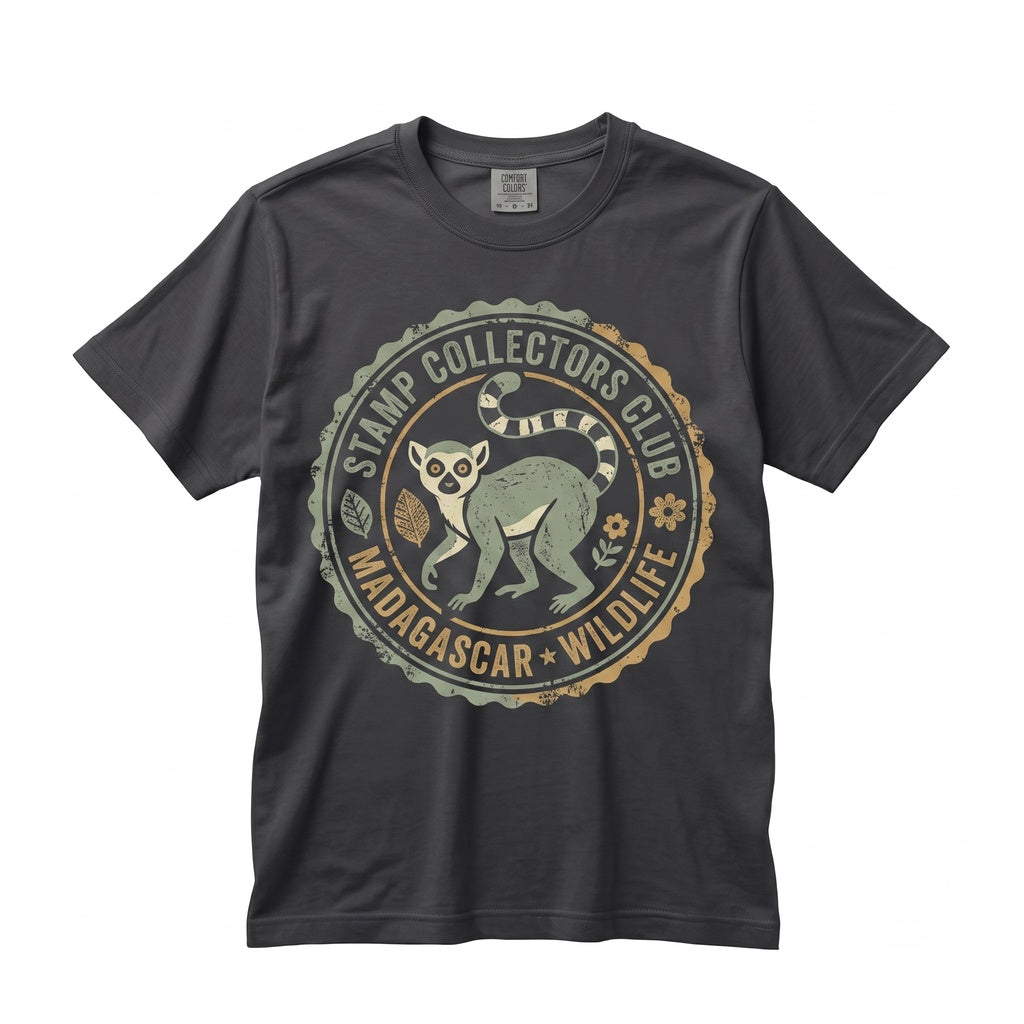 Colorful Watercolor Lemur Graphic Print Wildlife Animal Lover Apparel Unisex TShirt