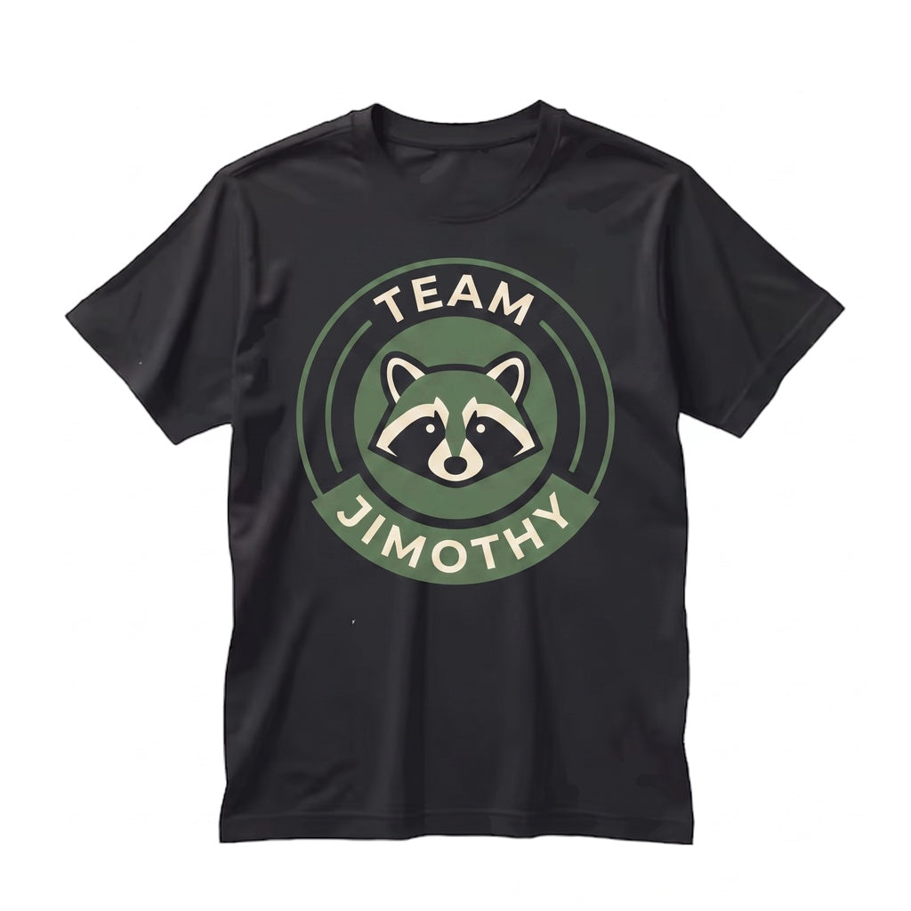 Team Jimothy Seattle Short Spine Raccoon Graphic Meme Vintage Apparel Viral Animal Unisex TShirt