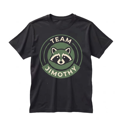 Team Jimothy Seattle Short Spine Raccoon Graphic Meme Vintage Apparel Viral Animal Unisex TShirt