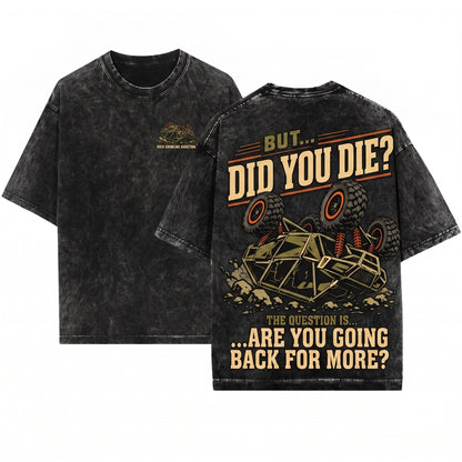 Funny SXS UTV Off-Roading Side-by-Side Rider Novelty Gift Unisex Wash T-Shirt