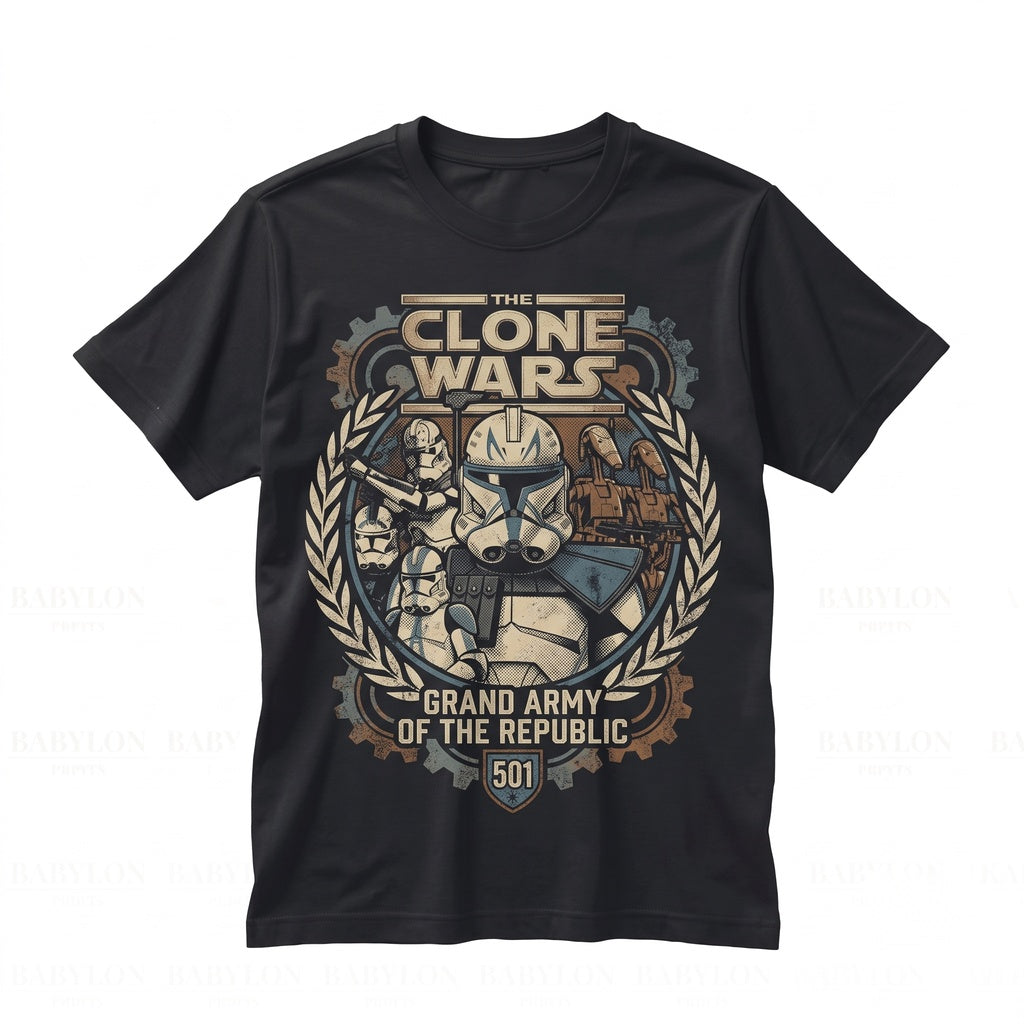 Captain Rex 501st Clone Trooper Bad Batch Sci-Fi Fan Vacation Graphic Unisex TShirt