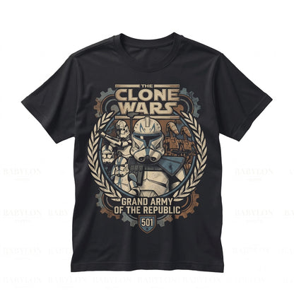 Captain Rex 501st Clone Trooper Bad Batch Sci-Fi Fan Vacation Graphic Unisex TShirt