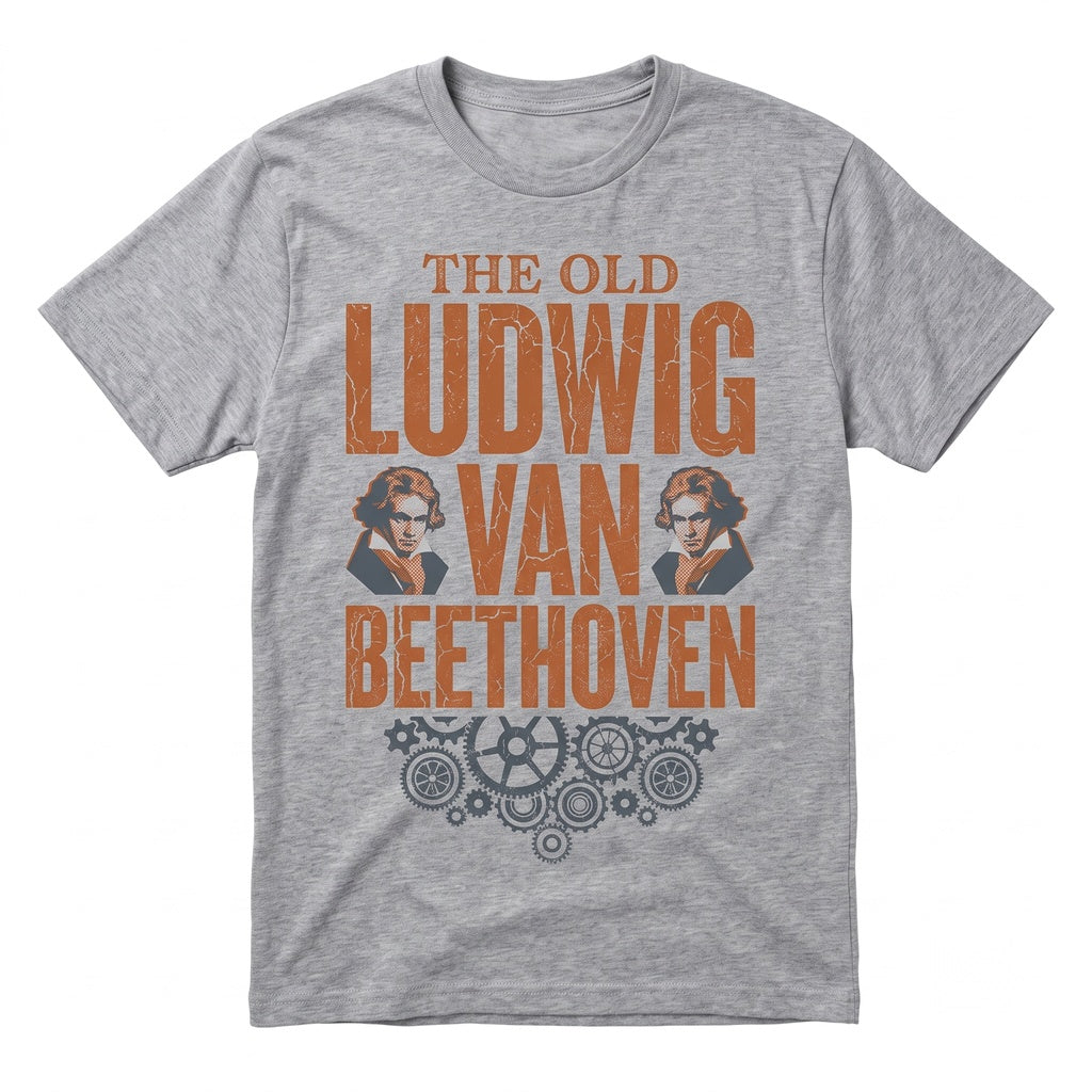 Vintage Dystopian Beethoven Graphic Top,Vintage Dystopian Movie Graphic Clockwork Ludwig Van Beethoven Cotton Apparel Unisex