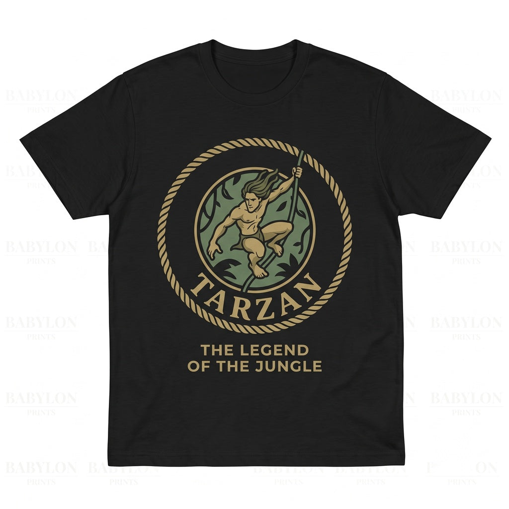 Vintage Jungle Man Jane Graphic Apparel, Safari Animal Kingdom Family Vacation Trip Present, Unisex TShirt