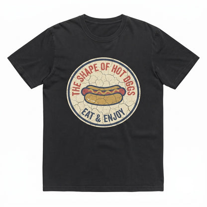 I Eat Hot Dogs for The Shape Funny Sarcastic Joker Food Humor Gift Hot Dog Lover Summer Cookout BBQ Unisex TShirt