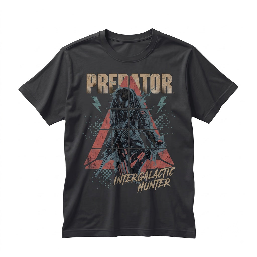 Retro 80s Sci-Fi Extraterrestrial Monster Graphic Vintage Cinema Black Unisex TShirt