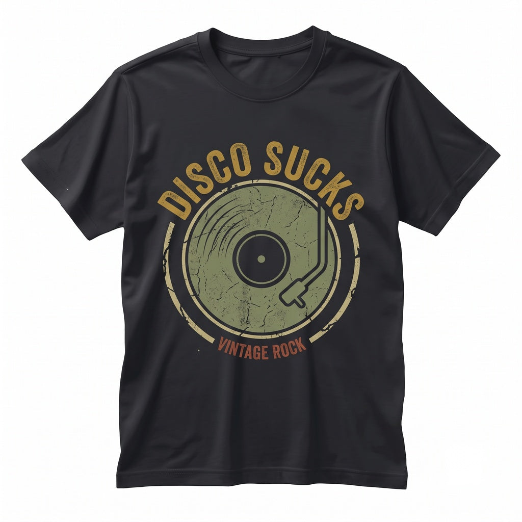 Disco Sucks Vintage 1970s Retro Rock Music Graphic Demolition Fan Unisex TShirt