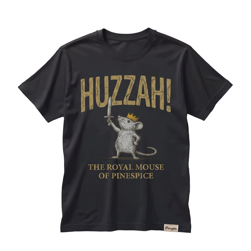 Huzzah Rat King Embroidered 1717 Renaissance Faire Funny Tabletop RPG Fantasy Graphic Unisex TShirt