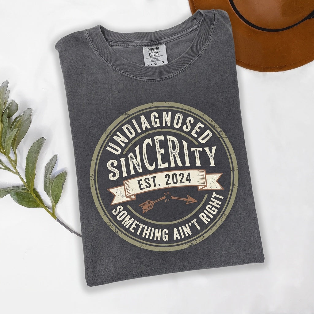 Undiagnosed But Something Aint Right Mental Health Awareness Funny Saying Sarcastic Humor Graphic Novelty Neurodivergent Apparel