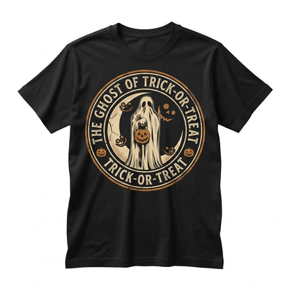 Vintage Spooky Pumpkin Face Ghost Jack O Lantern Graphic Fall Apparel Unisex TShirt