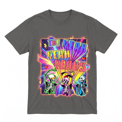 Vintage Retro Halloween Indie Rock Band Skeleton Dancing Graphic Unisex TShirt