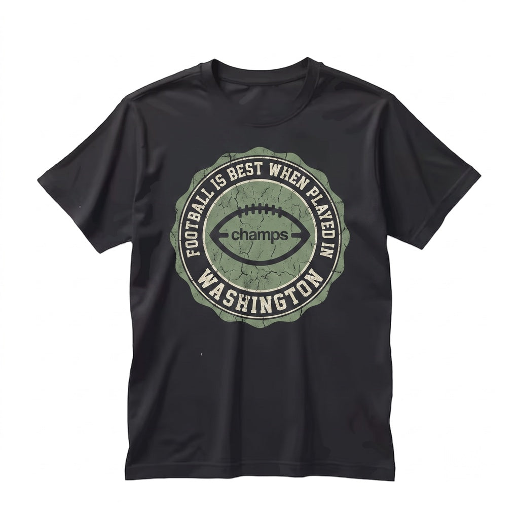 Seattle Champions Football Graphic Back Print Apparel Unisex TShirt