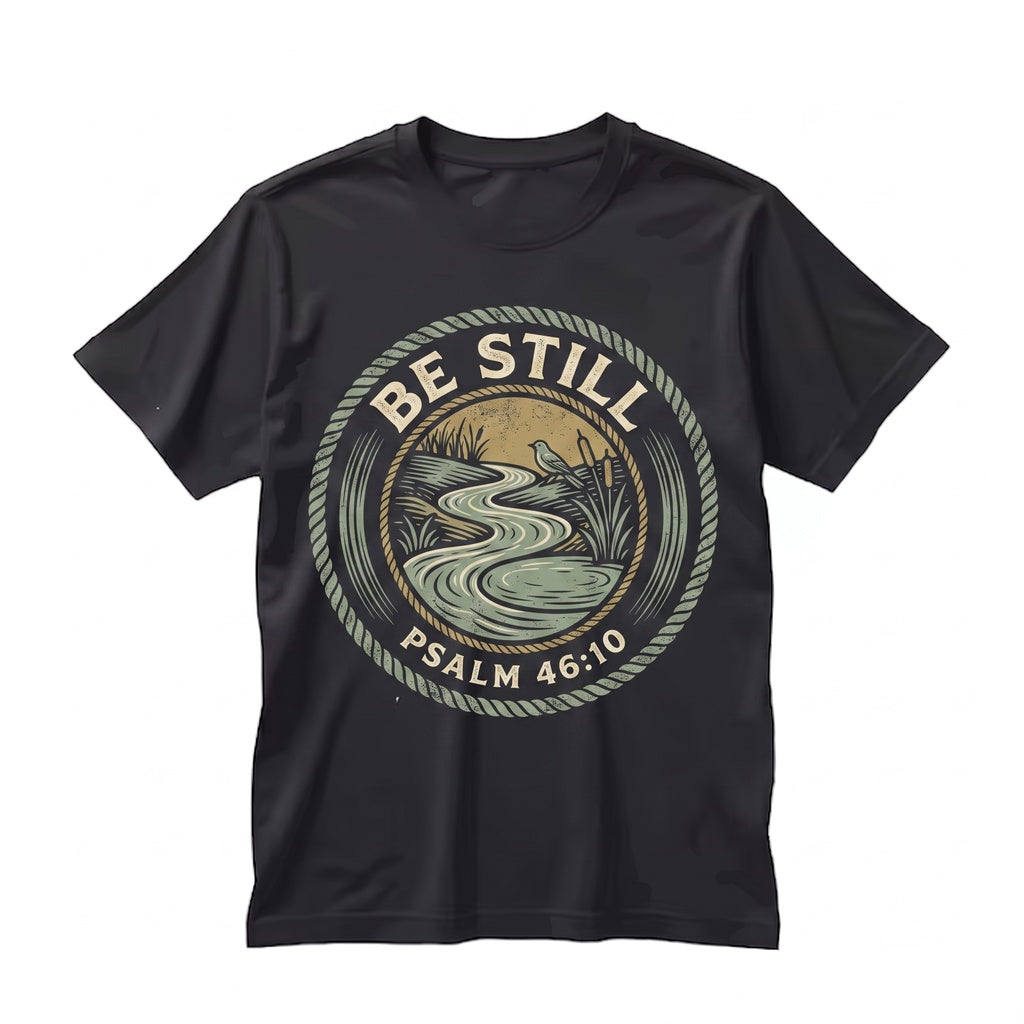 Be Still And Know Psalm 4610 Bible Verse Christian Faith Southern Boutique Graphic Unisex TShirt
