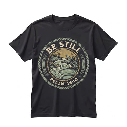 Be Still And Know Psalm 4610 Bible Verse Christian Faith Southern Boutique Graphic Unisex TShirt