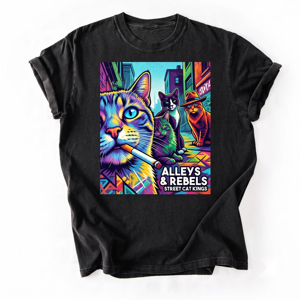 Funny Gangster Cat Meme Graphic Vintage Edgy Lover Gifts Unisex TShirt
