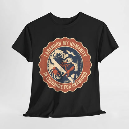 I Abandon My Humanity Crab Vintage Japanese Graphic Unisex TShirt
