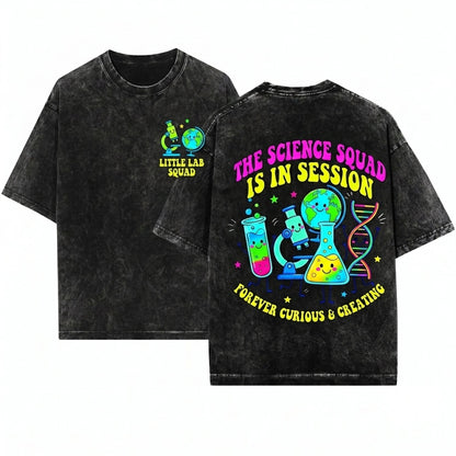 Cute Science Teacher STEM Biology Chemistry Back To School Gift Unisex Wash T-Shirt