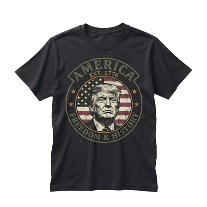 Donald Trump Patriotic American Flag Political Campaign Graphic Top Unisex TShirt