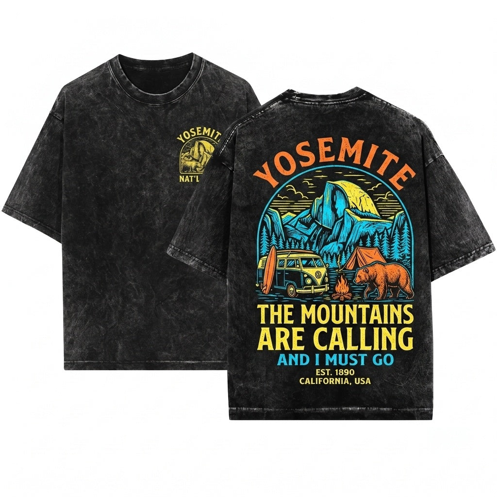 Joshua Tree National Park Graphic Unisex Wash T-Shirt