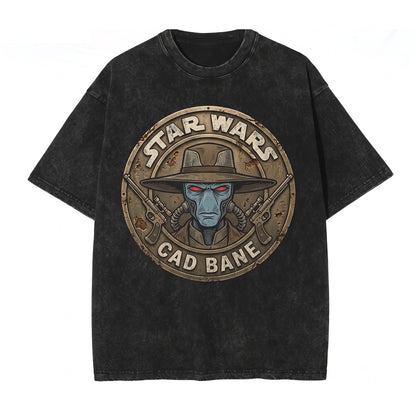 Oversized Cad Bane Bounty Hunter Clone Wars Graphic Galactic Outlaw Apparel Unisex TShirt
