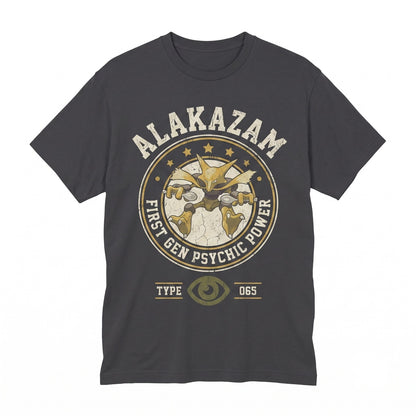 Psychic Spoon Telekinesis Japanese Retro Graphic Vintage Wash Oversized Streetwear Gamer Gift Unisex TShirt