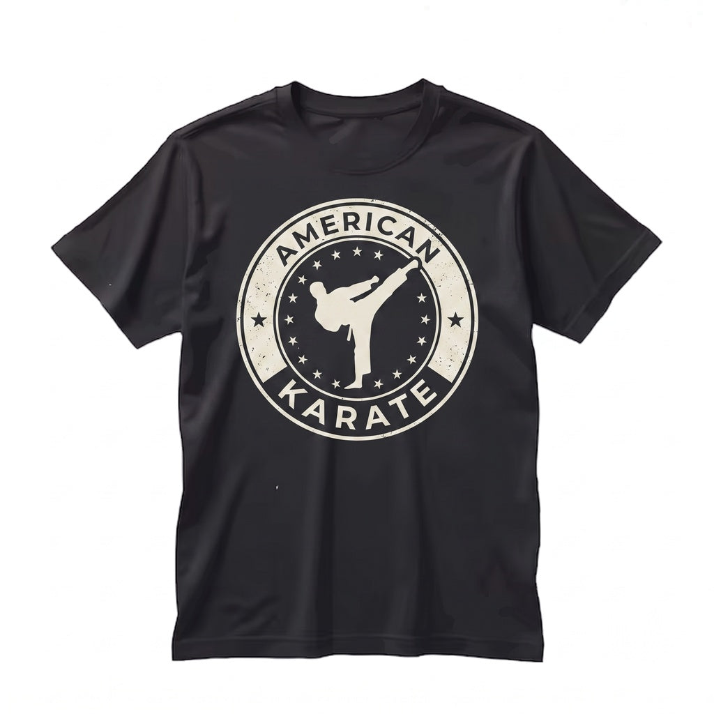 American Flag Japanese Samurai Ninja Karate Martial Arts Fighter Combat Training Heritage Dojo Warrior Apparel Gift Unisex TShirt