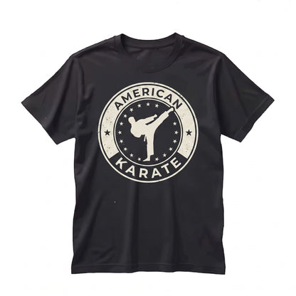 American Flag Japanese Samurai Ninja Karate Martial Arts Fighter Combat Training Heritage Dojo Warrior Apparel Gift Unisex TShirt