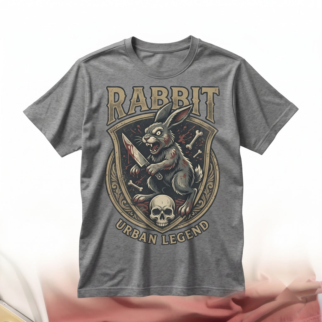 Bloody Killer Bunny Rabbit Goth Horror Spooky Macabre Art Edgy Halloween Grunge Apparel Gift Unisex TShirt