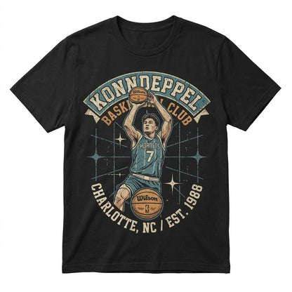 Kon Knueppel Anime Cartoon Charlotte Hoops Player Graphic Unisex TShirt
