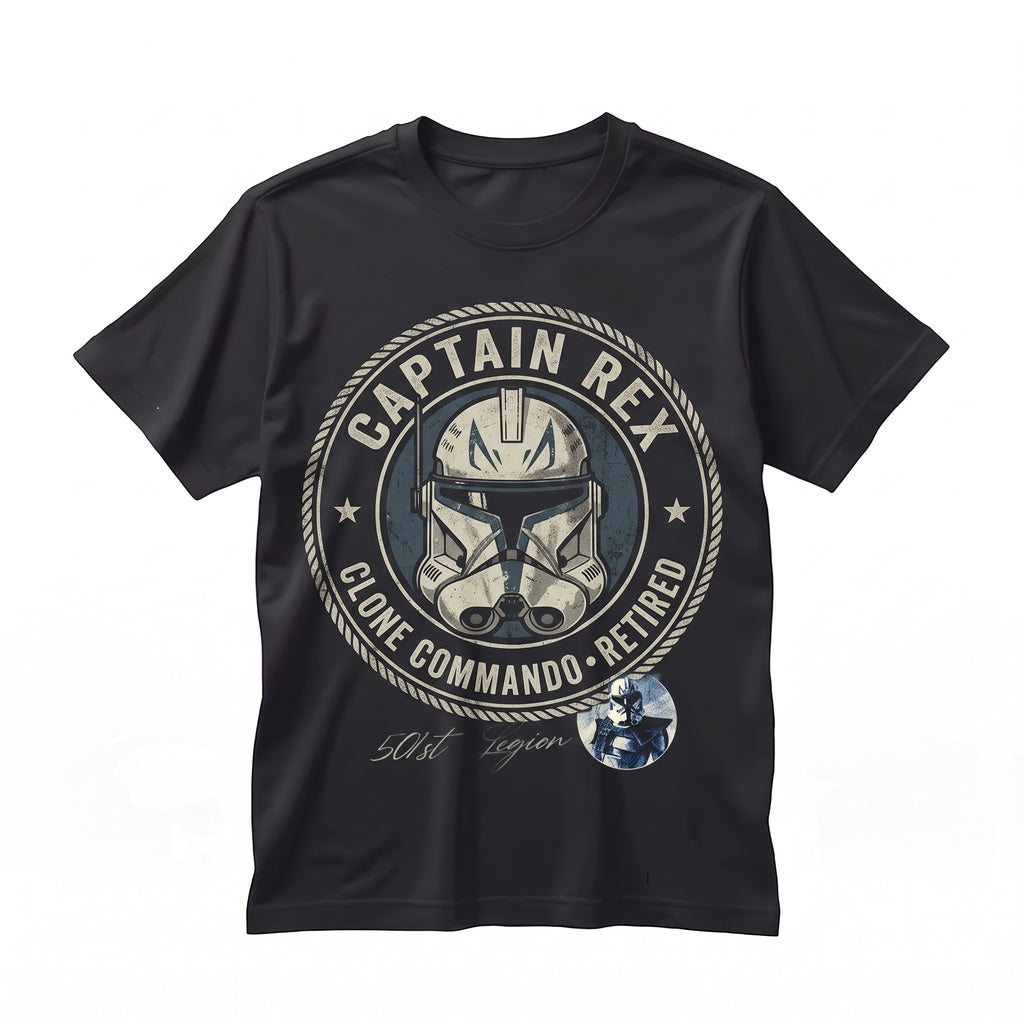 Oversized Captain Rex Clone Trooper 501st Legion Vintage Graphic Unisex TShirt