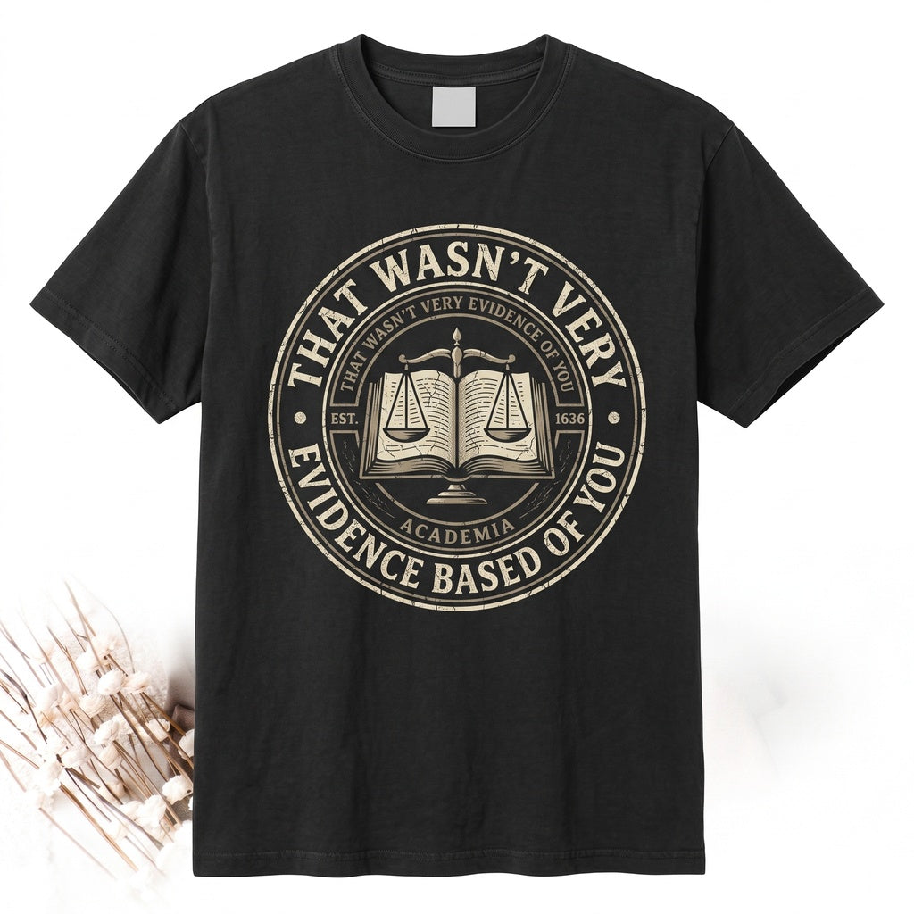 Funny Evidence Based Medical Nurse Doctor Educator Gift That Wasnt Very Graphic Apparel Unisex TShirt