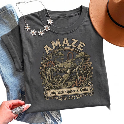 Amaze Rocky Alien Astronaut Funny Outer Space Book Nerd Science Fiction Graphic Gift Unisex TShirt