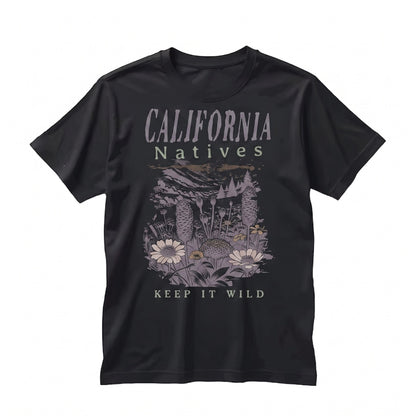 California Native Plant Sustainable Gardening Eco Botanical Graphic Apparel Unisex TShirt