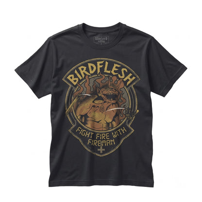 Birdflesh Grindcore Death Metal Graphic Music Band Merchandise Cotton Black Unisex TShirt