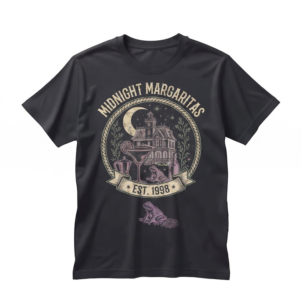 Midnight Margaritas Halloween Witchy Spooky Season Gift Tequila Enthusiasts Unisex TShirt