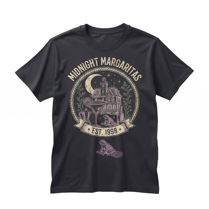 Midnight Margaritas Halloween Witchy Spooky Season Gift Tequila Enthusiasts Unisex TShirt