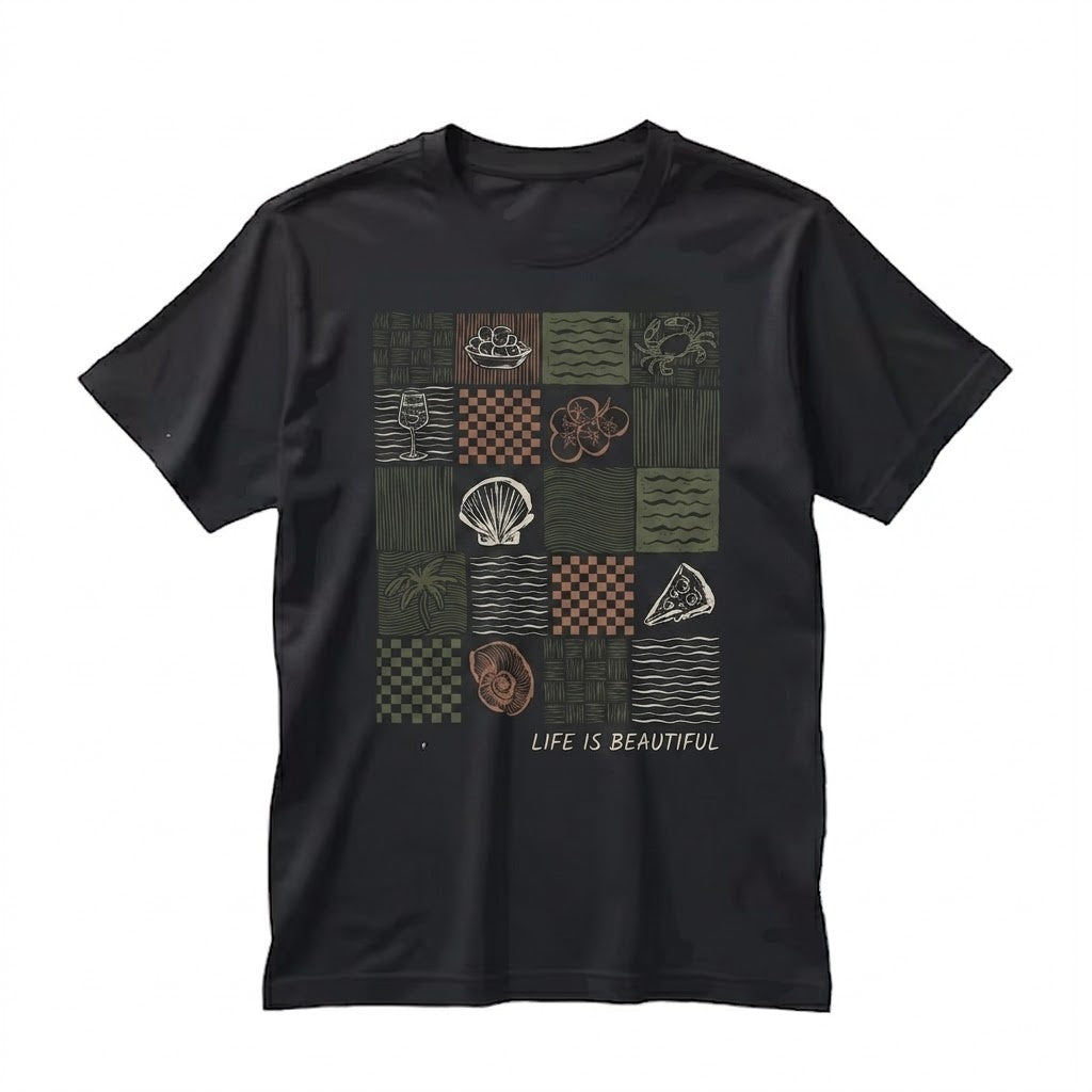 Vintage Amalfi Coast Italy Summer Beach Graphic Unisex TShirt