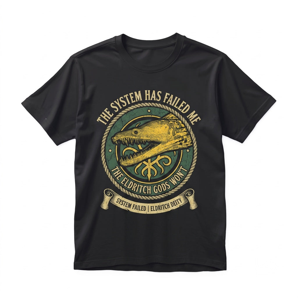The System Has Failed Me Funny Vintage Japanese Eel Graphic Retro Cotton Humor Novelty Mens Womens Unisex TShirt