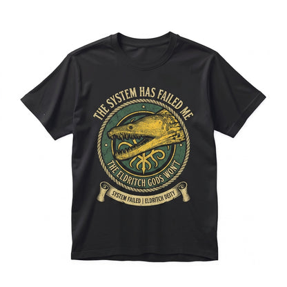 The System Has Failed Me Funny Vintage Japanese Eel Graphic Retro Cotton Humor Novelty Mens Womens Unisex TShirt